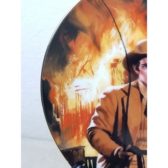 Gone With The Wind The Burning of Atlanta 1988 Plate Wall Decor Fine China Vtg - Picture 5 of 13